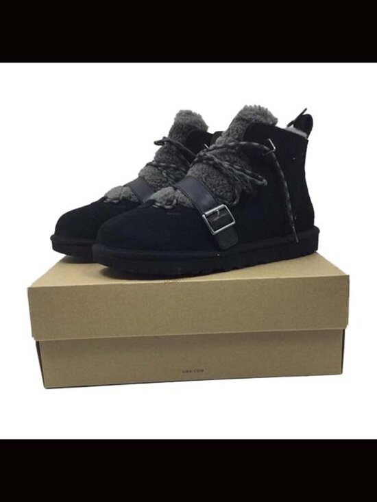 Ugg Dune Mini Shearling Boots Black Size 9 New in Box Men
